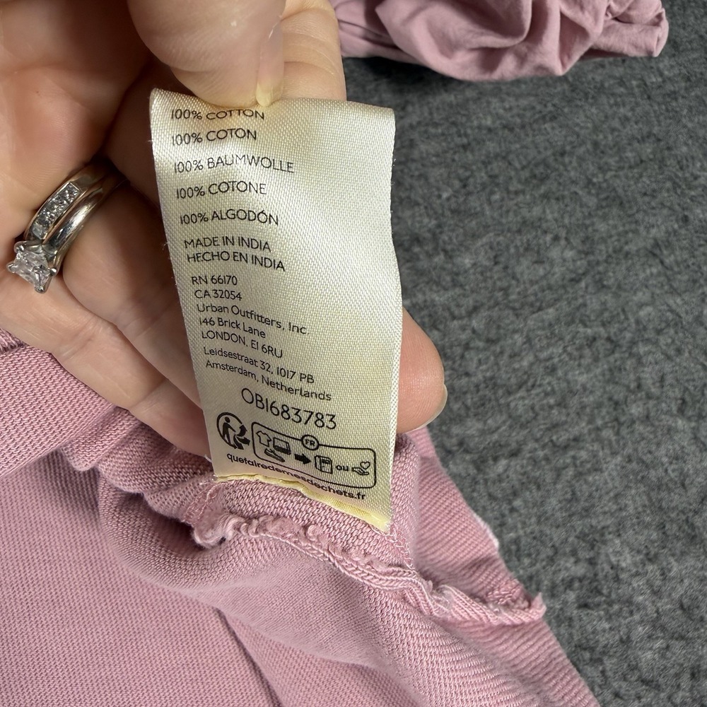 Free People We The Free Blossom Tee in Mauve Zephyr SZ  Large Boho Boxy Oversize - Picture 7 of 7